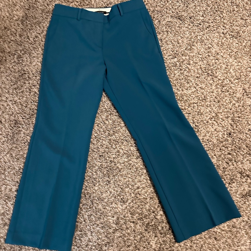 Ann Taylor Women’s Jayne Teal Dress Pants - Picture 2 of 3